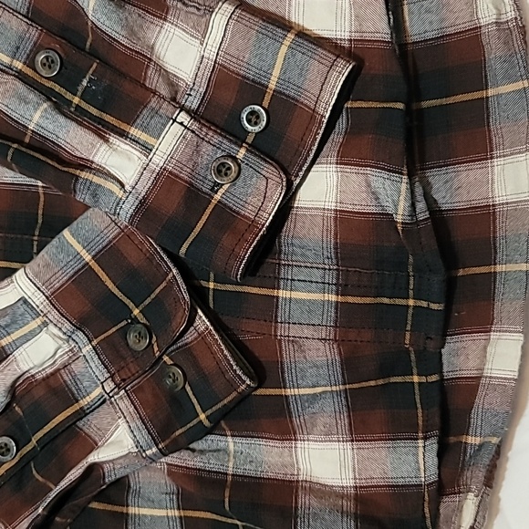 Men’s Gander Mountain Guide Series Flannel Button Up Shirt Size Medium Black - Picture 2 of 14